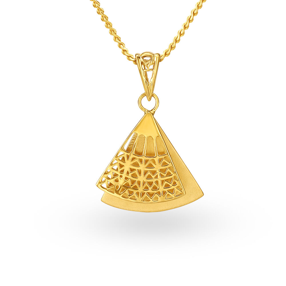 Geometric Triangle Gold-tone Necklace - St. Jude Gift Shop