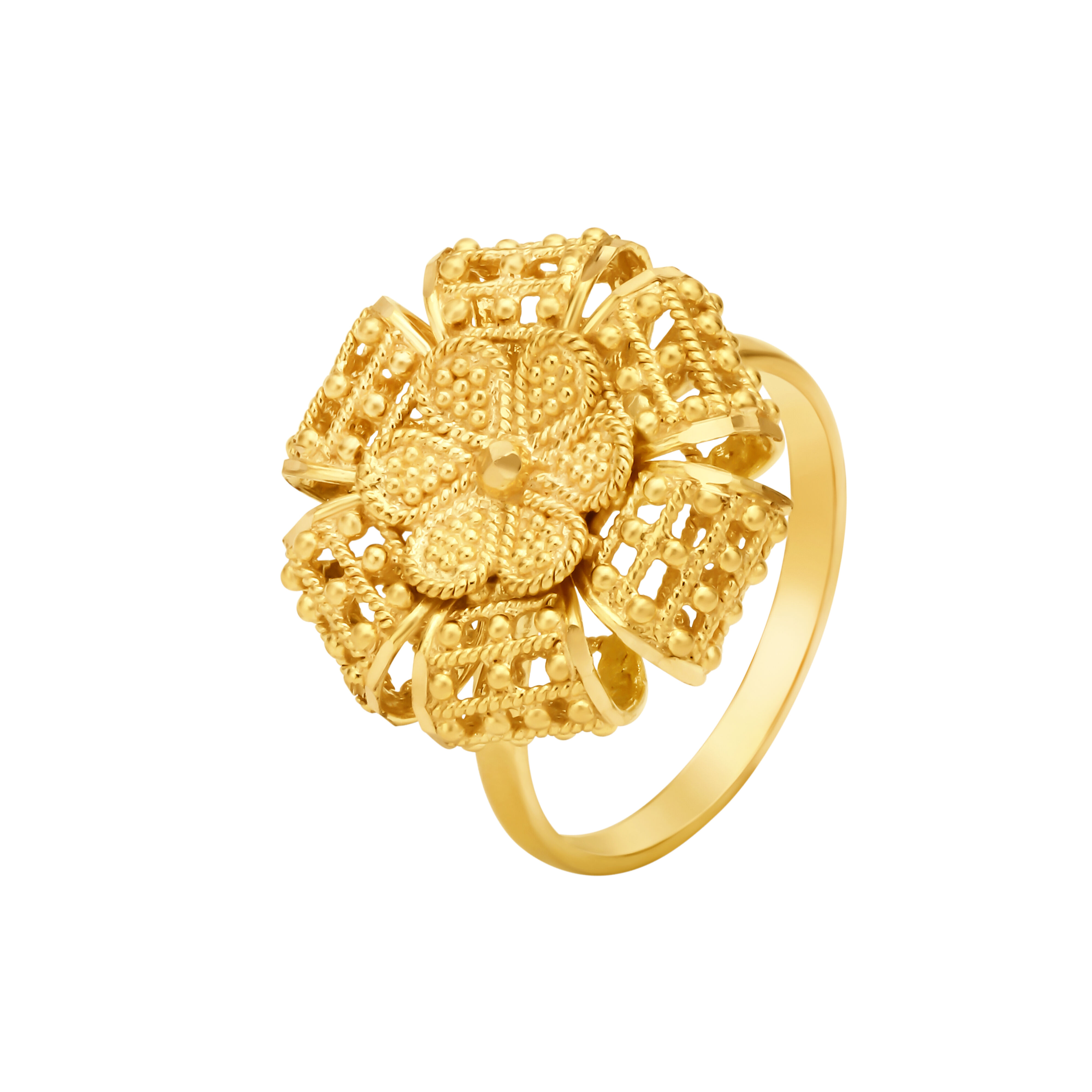 Flower type gold deals ring