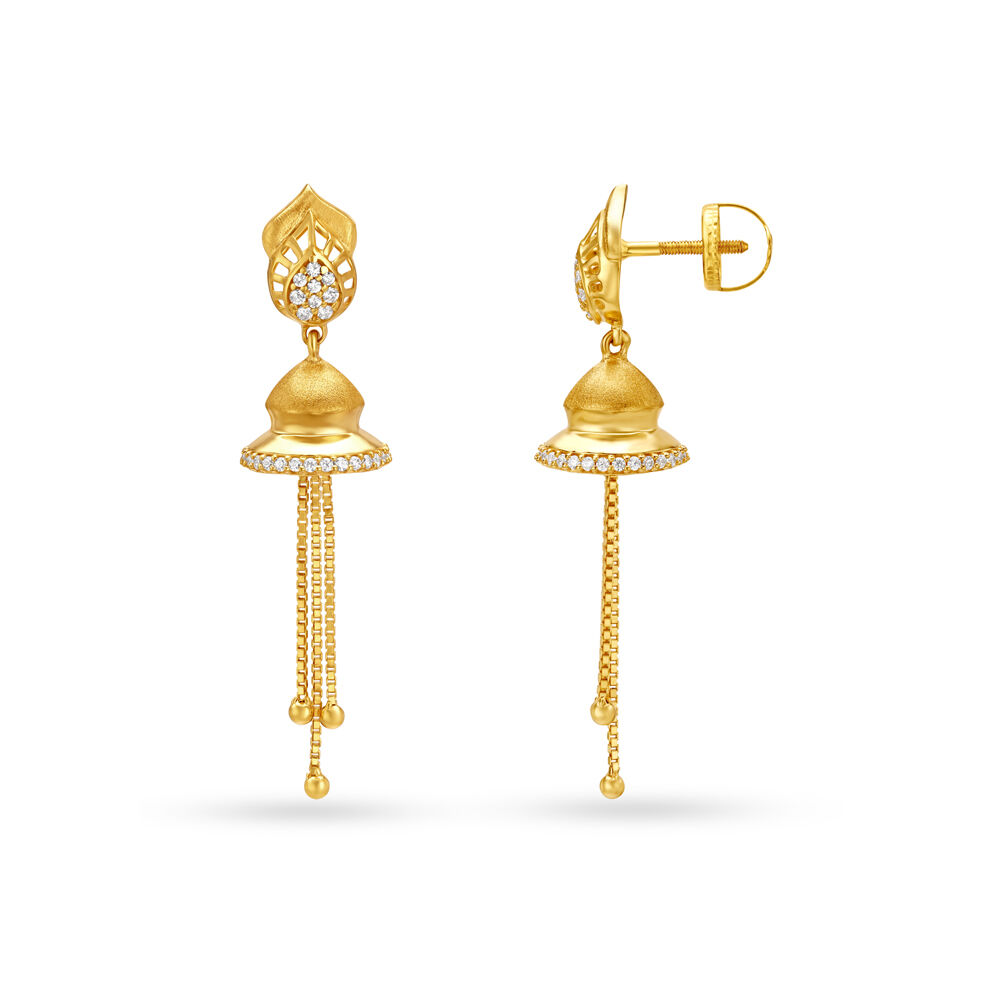 Magnificent Ruby Gold Jhumka Earrings