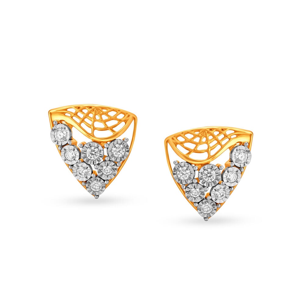 14K Yellow Gold 34 Carat Diamond 3 Stone Graduated Linear Drop Stud  Earrings For Sale at 1stDibs  3 stone diamond drop earrings 4 stone  earrings 3 stone diamond leverback earrings