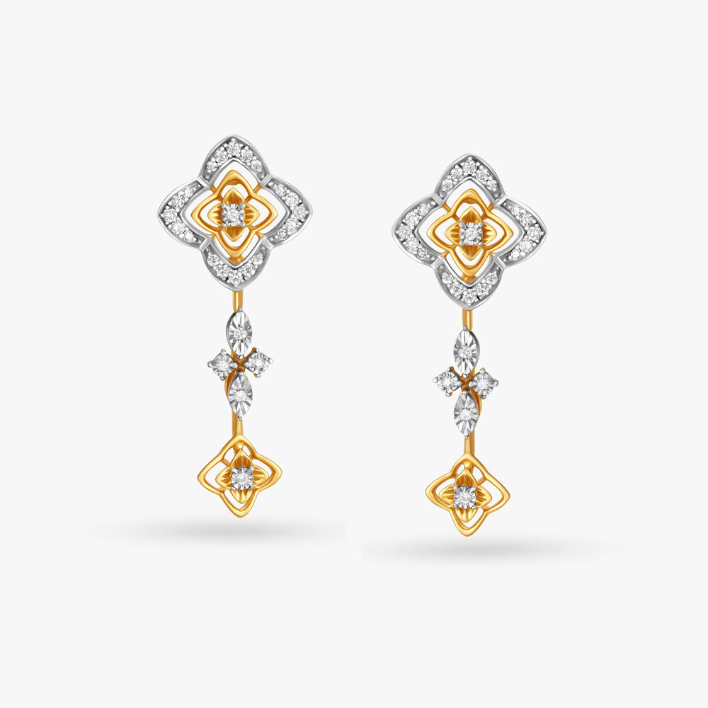 Buy Yellow Gold Earrings for Women by P.C. Chandra Jewellers Online |  Ajio.com