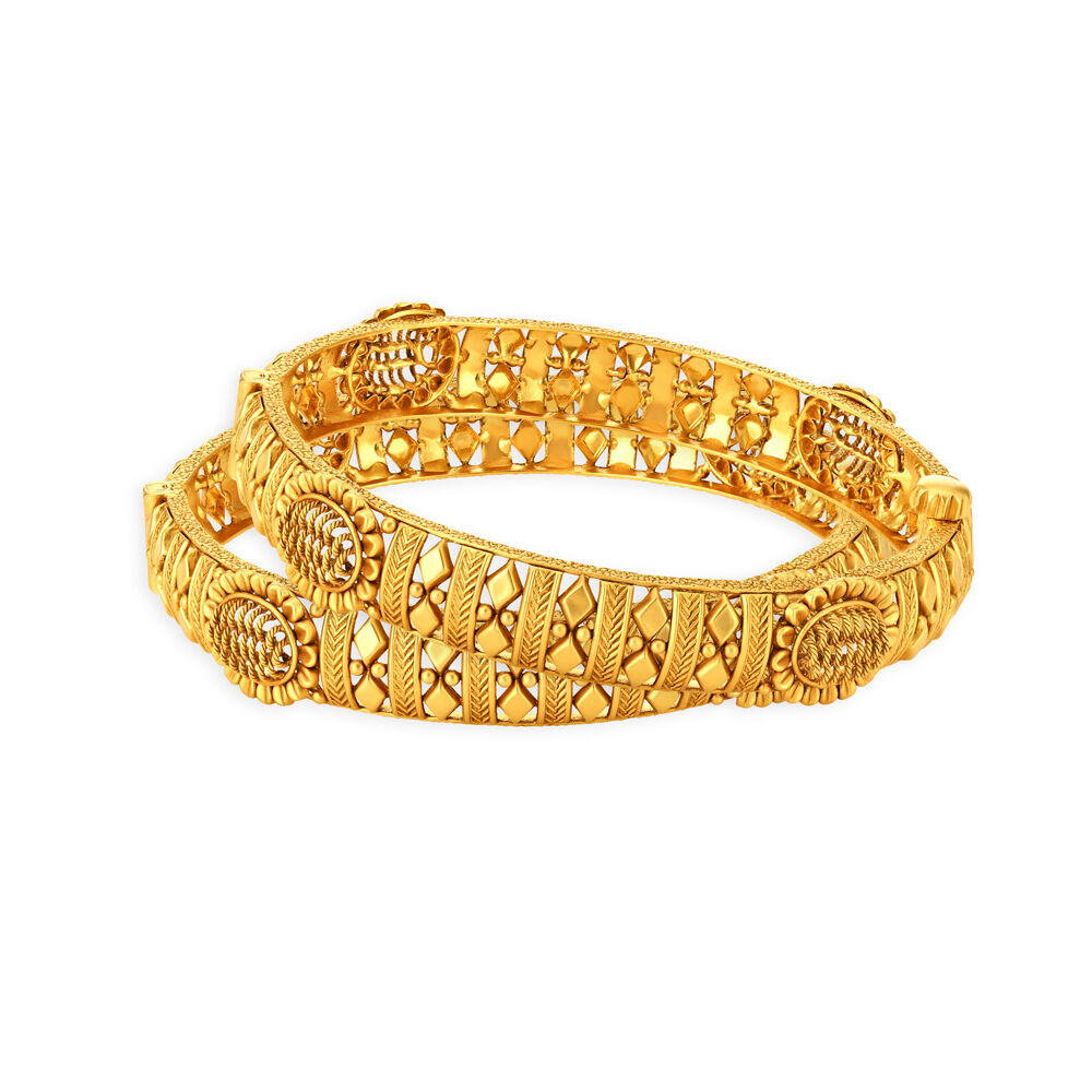 Tanishq gold bangles designs sale with price