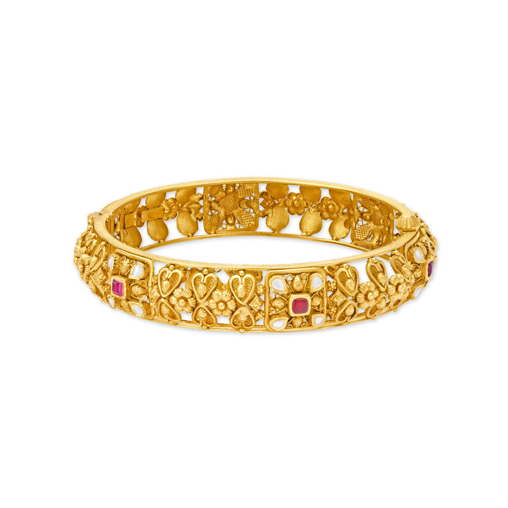 Gold bangles deals designs tanishq price