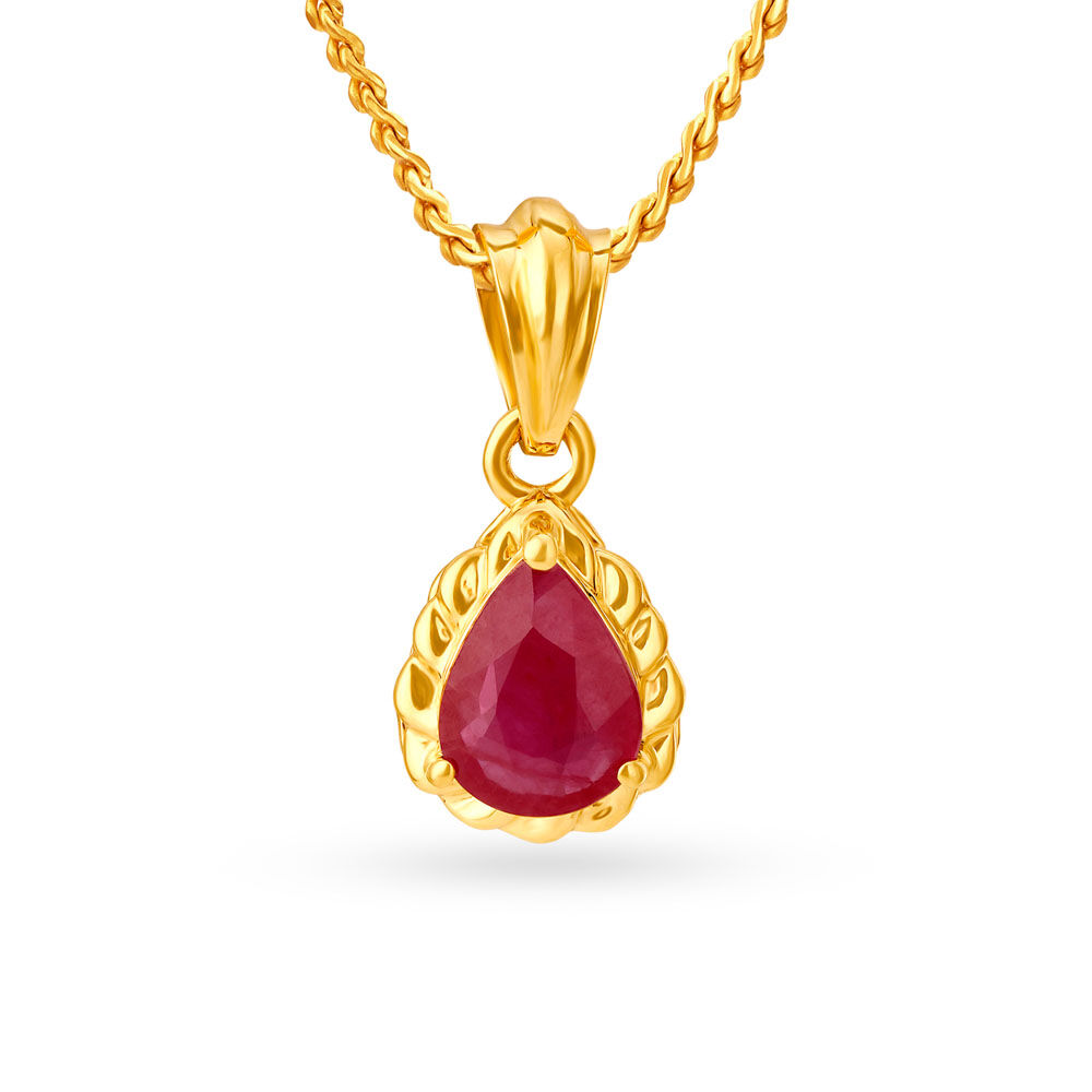 Gold Finish Kundan Polki Teardrop Necklace Design by Ruby Raang at Pernia's  Pop Up Shop 2024