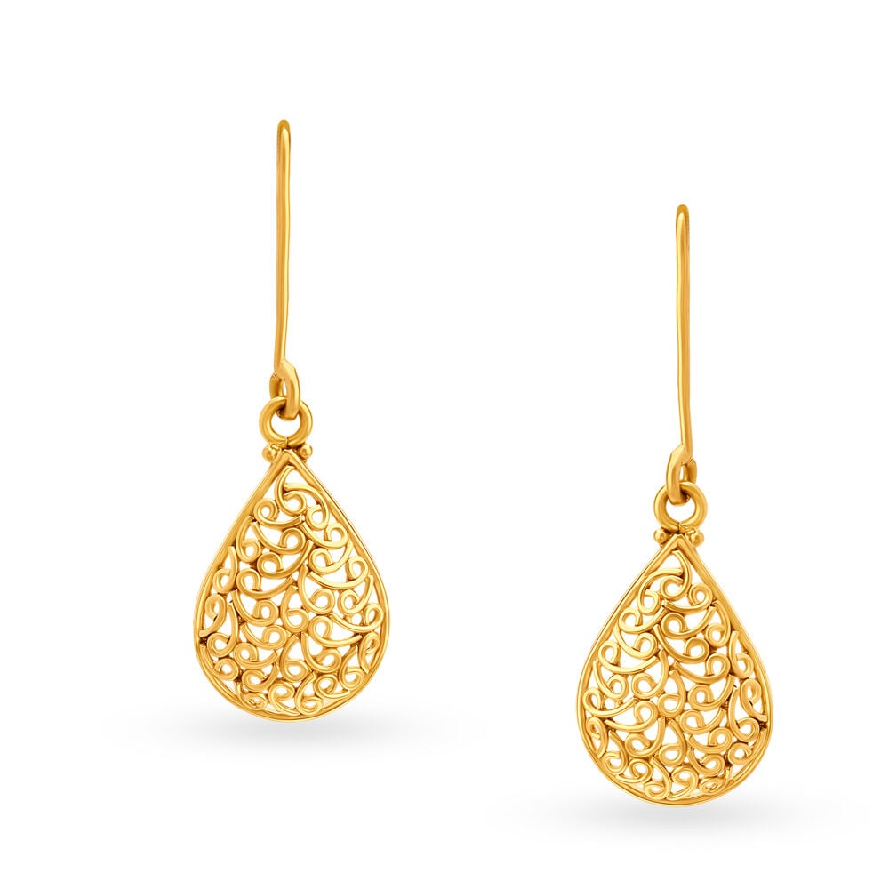Buy Lightweight Dangle Earrings Simple Earrings Gold Teardrop Earrings for  Women at Amazonin