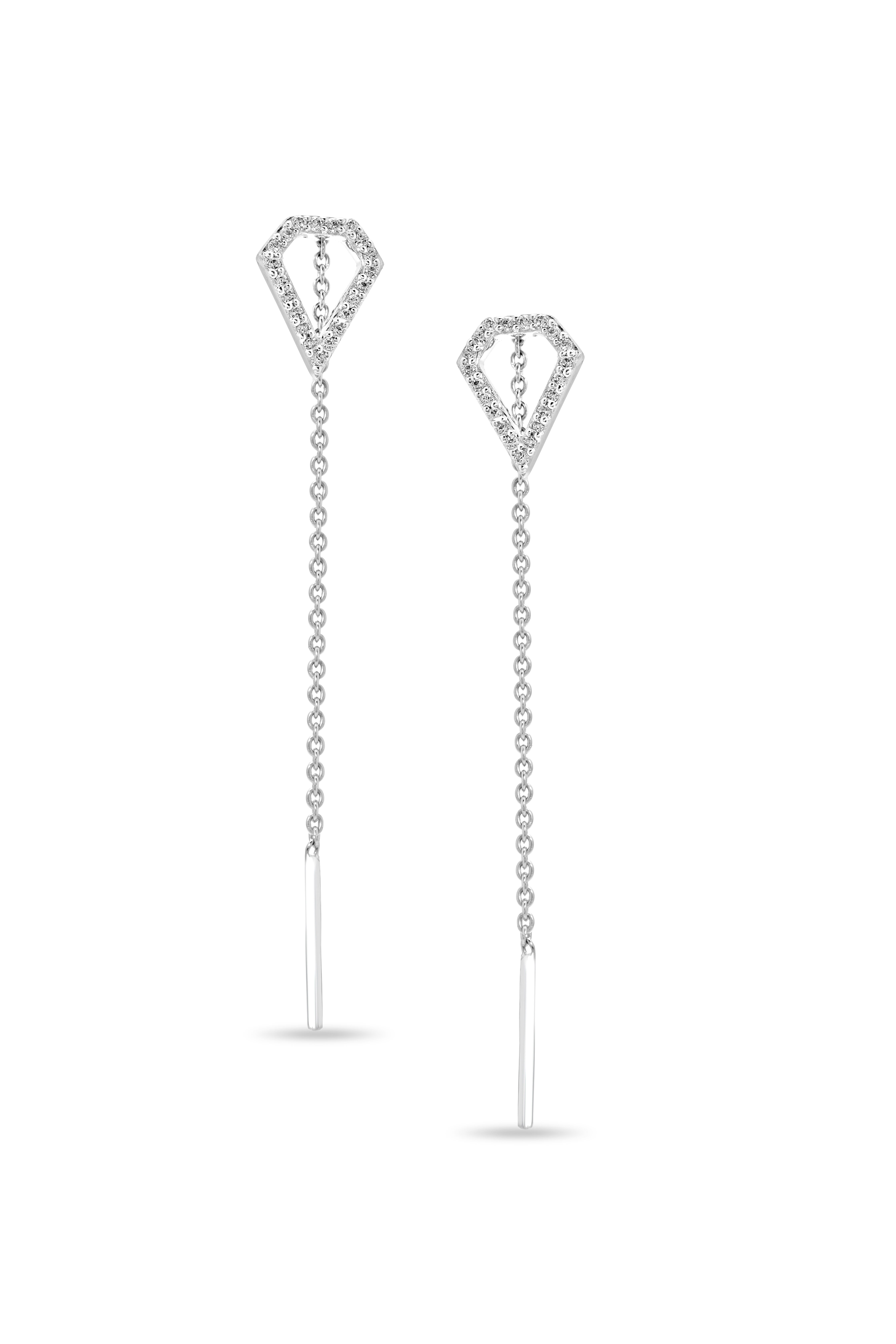 Tanishq earrings 2025 white gold