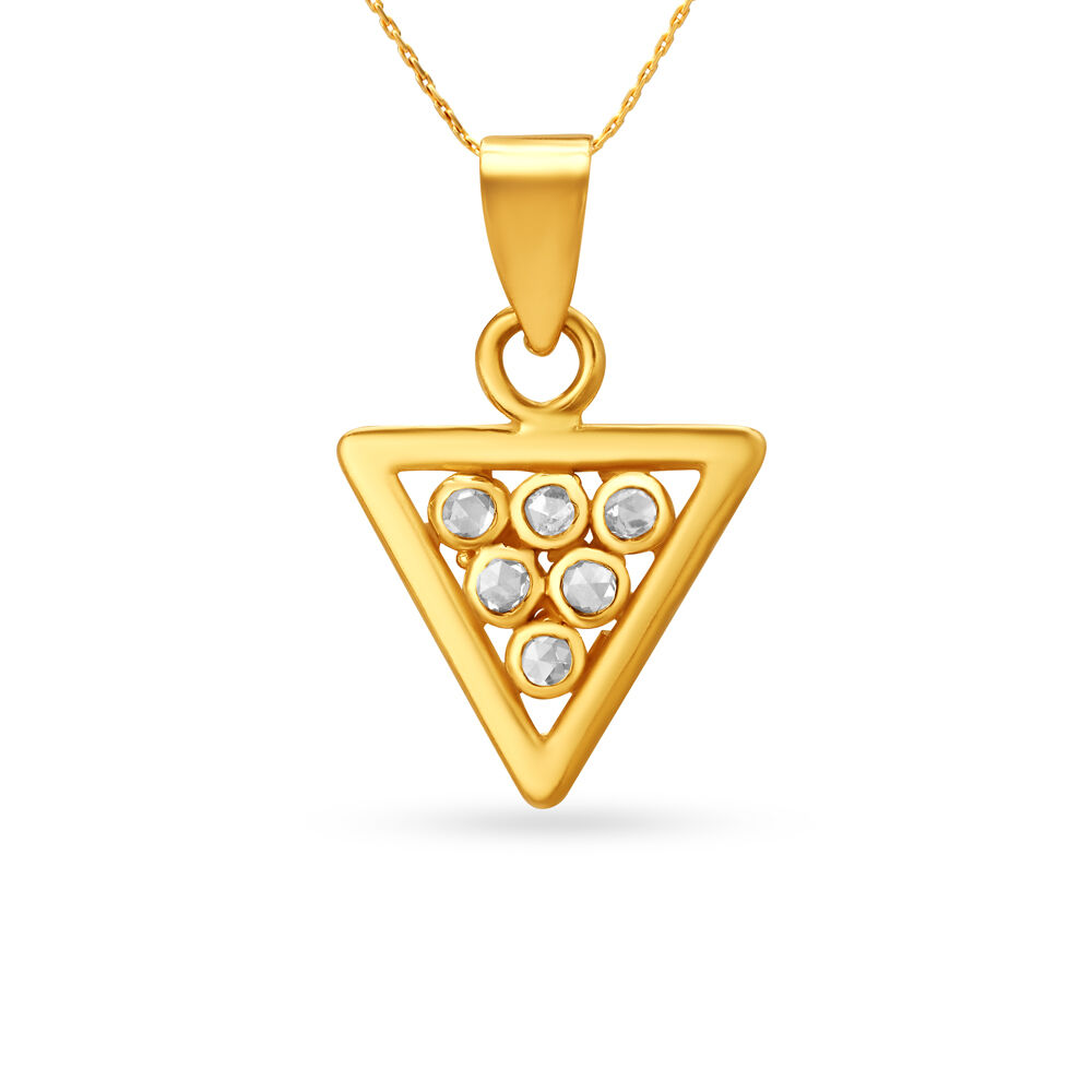 Classy Rose Gold and Diamond Pendant and Earrings Set