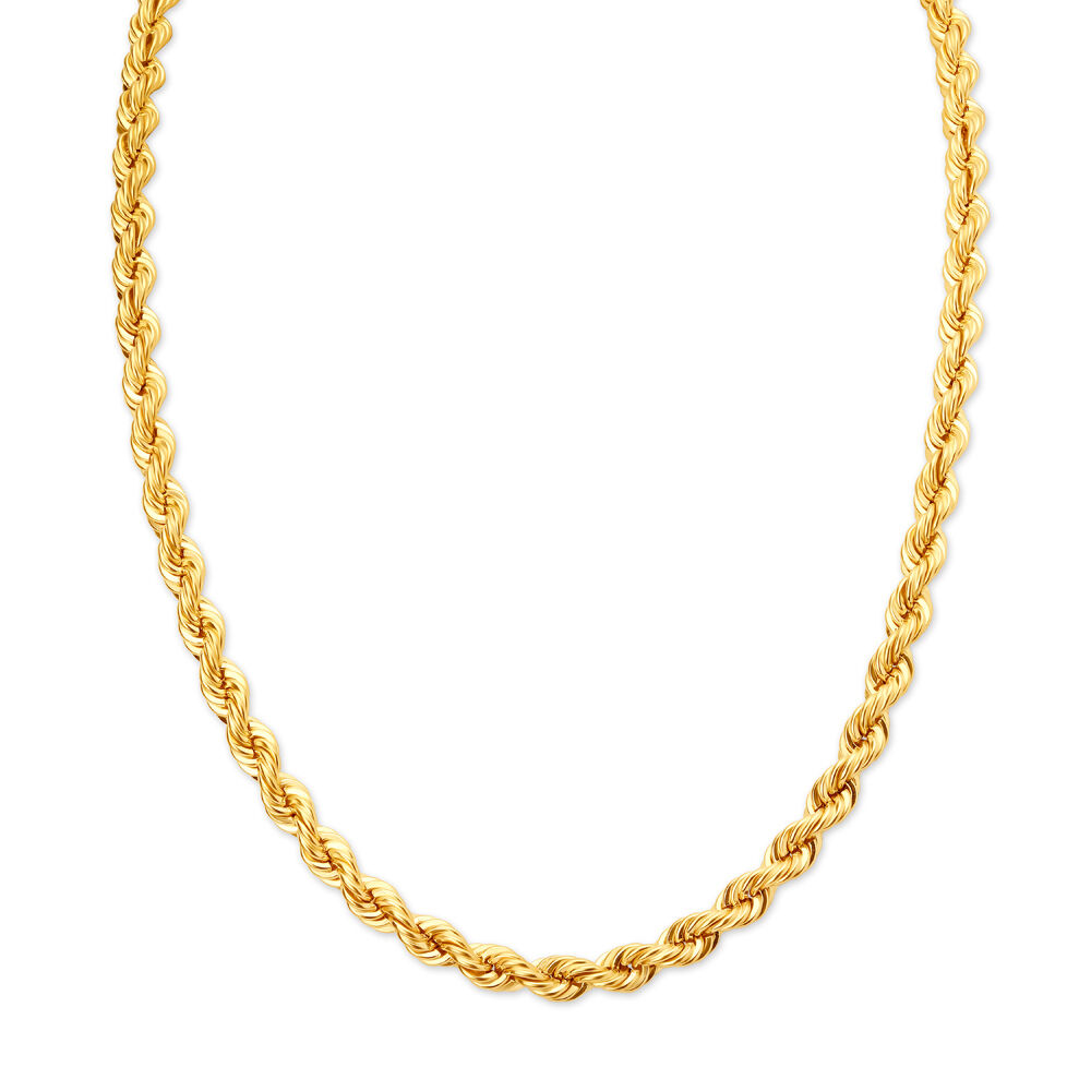 18k Saudi Gold Twisted chain 18” | Shopee Philippines