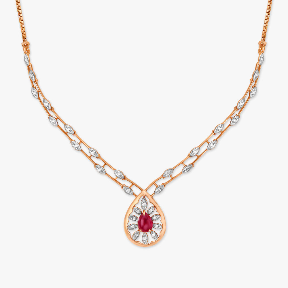 Tanishq platinum deals chain with pendant