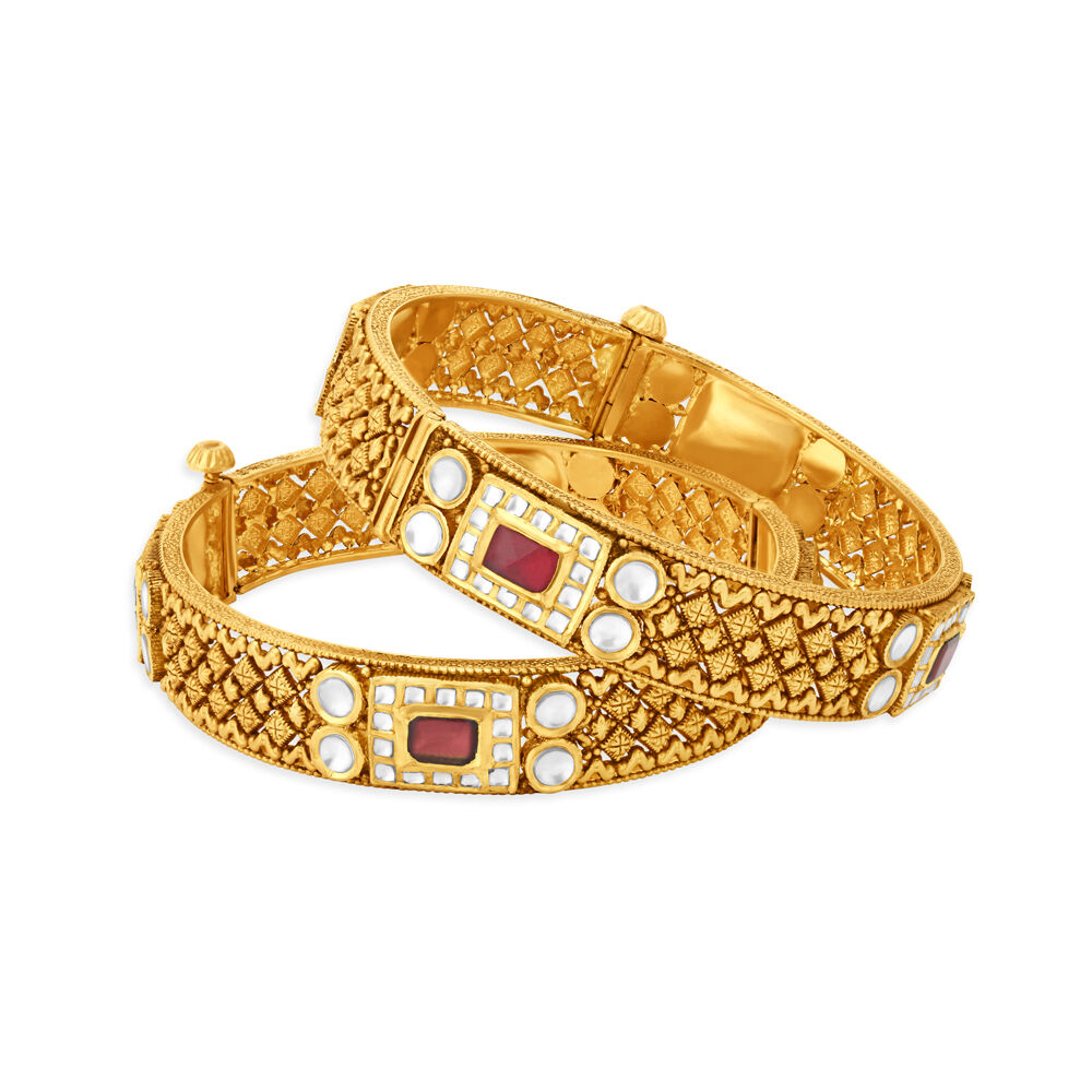 Gold sale glass bangles