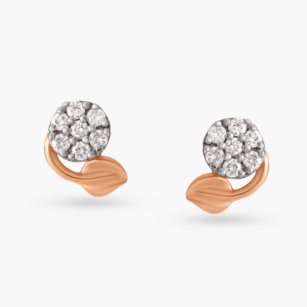 Classic Round Solitaire Diamond Stud Earrings