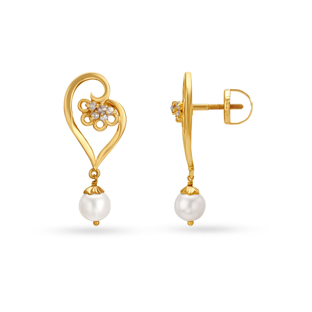 Buy Mia by Tanishq 14k Gold & Diamond Earrings for Women Online At Best  Price @ Tata CLiQ