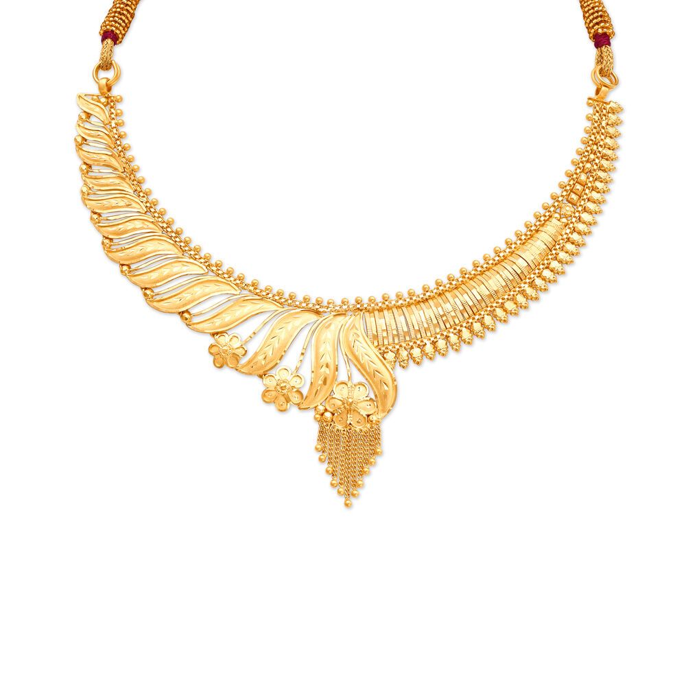 Tanishq necklace deals gold with price