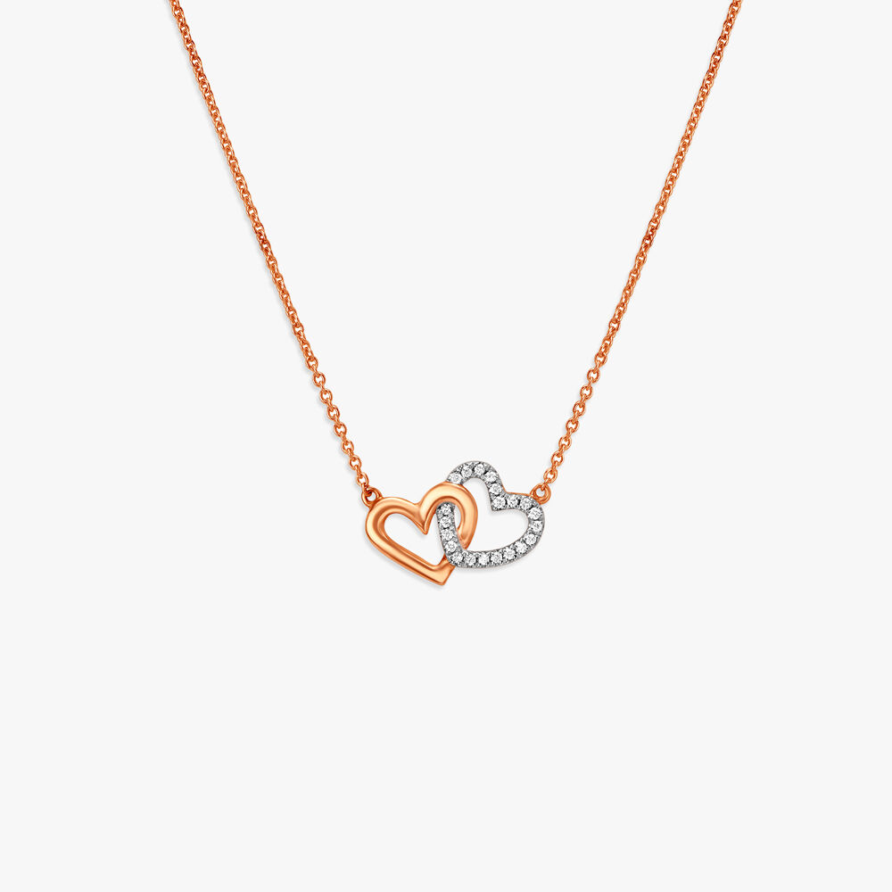 The hearts — Interlocking jade pendant necklace | seree