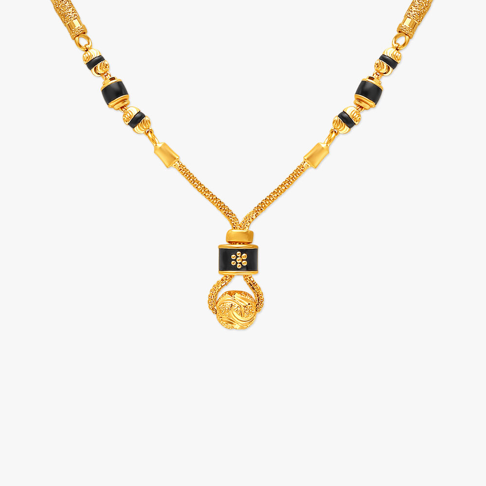 Tanishq mangalsutra deals gold pendant