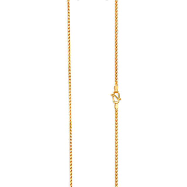 Glossy Gold Foxtail Chain for Men