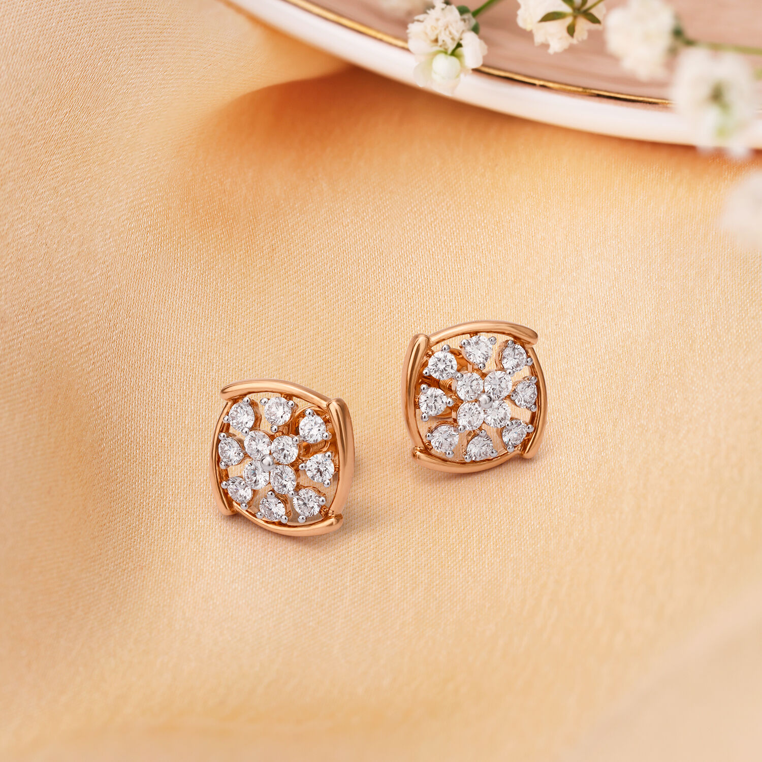 Diamond Stud Earrings Designs | Diamond Studs