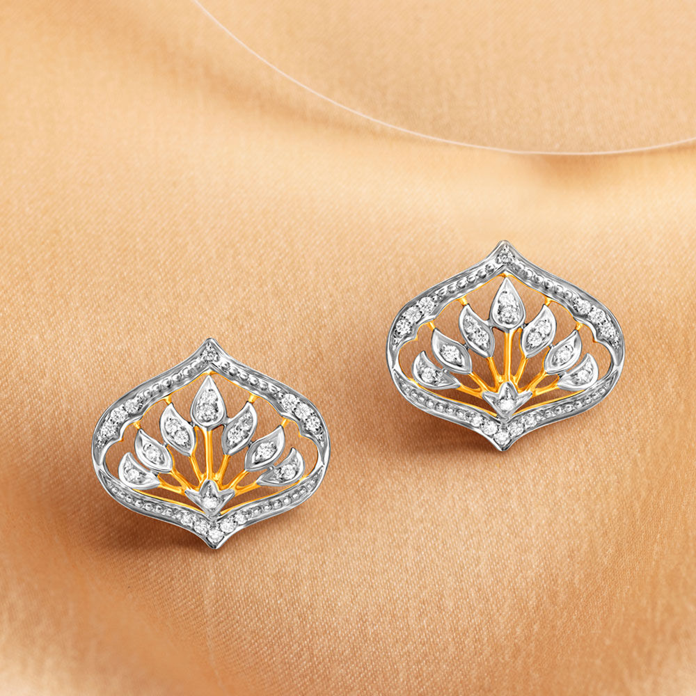 Blissful Seven Stone Diamond Stud Earrings
