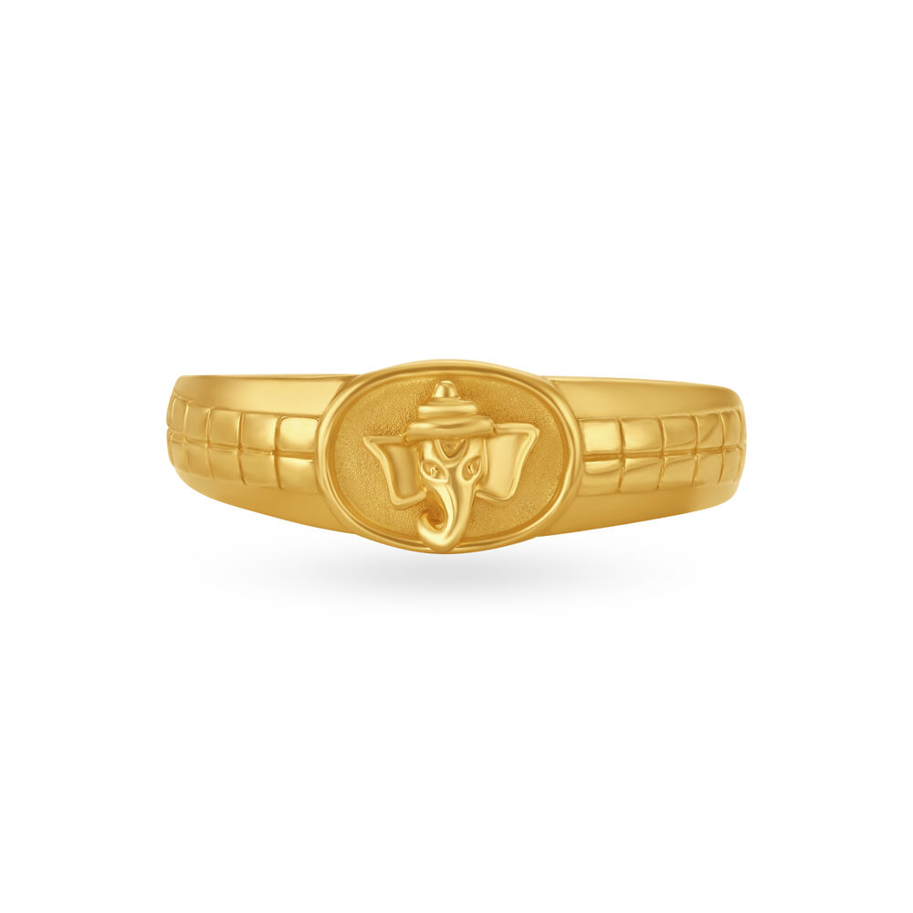 Ganesh gold deals ring designs