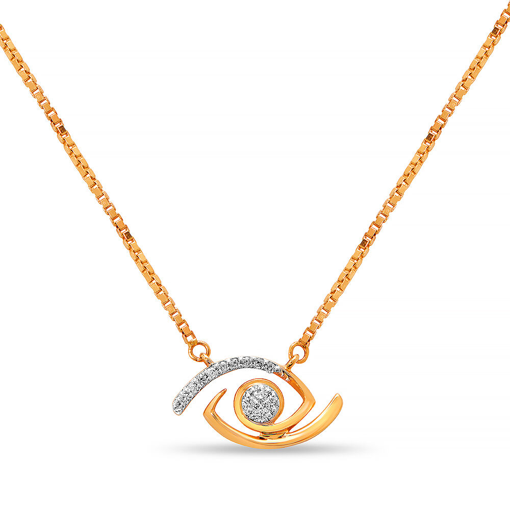 Diamond Evil Eye Necklace – Des Kohan