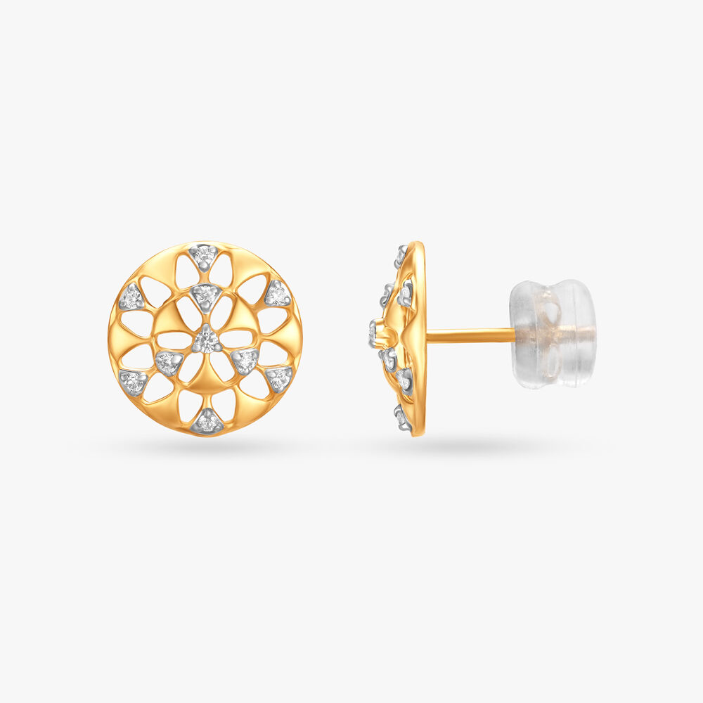 Yellow Marigold Gold Stud | Jewelry Online Shopping | Gold Studs & Earrings