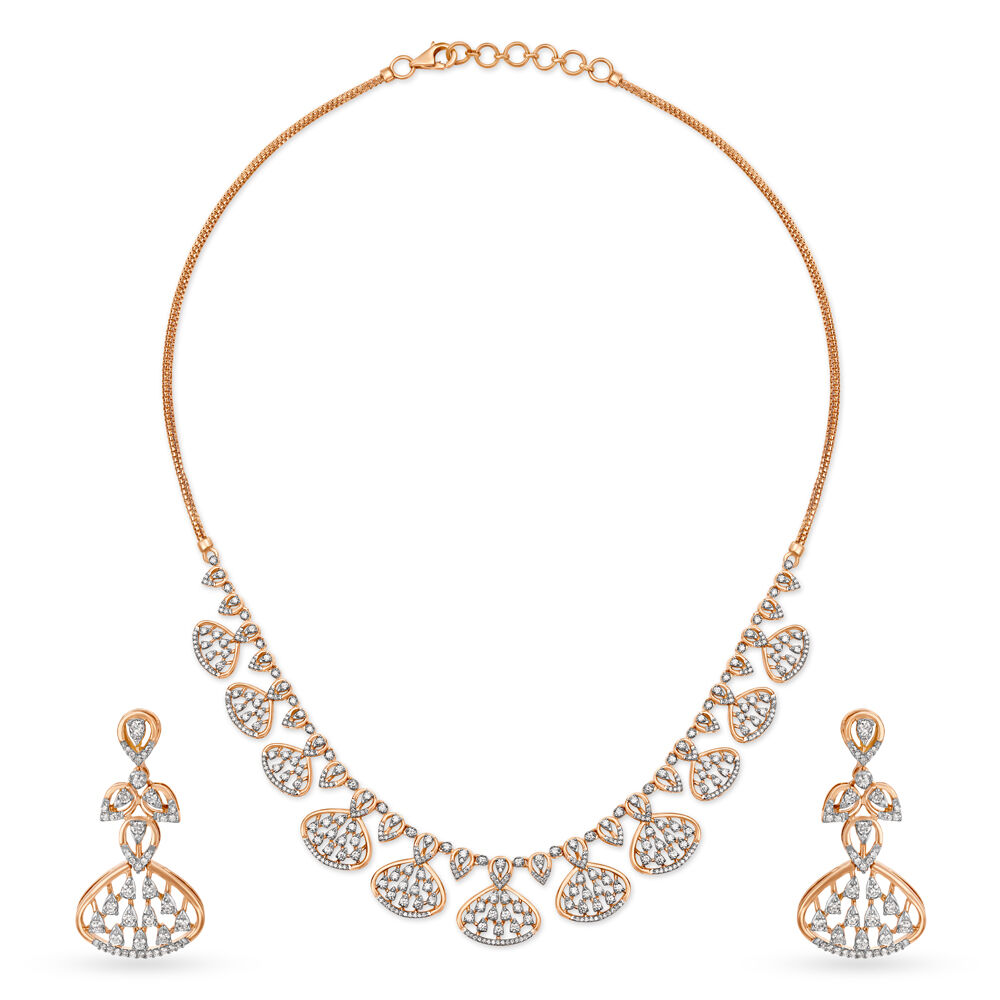 Diamond necklace sale set price tanishq