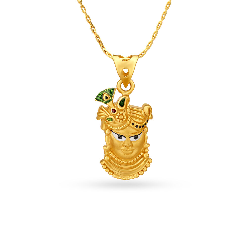 Krishna pendant deals tanishq