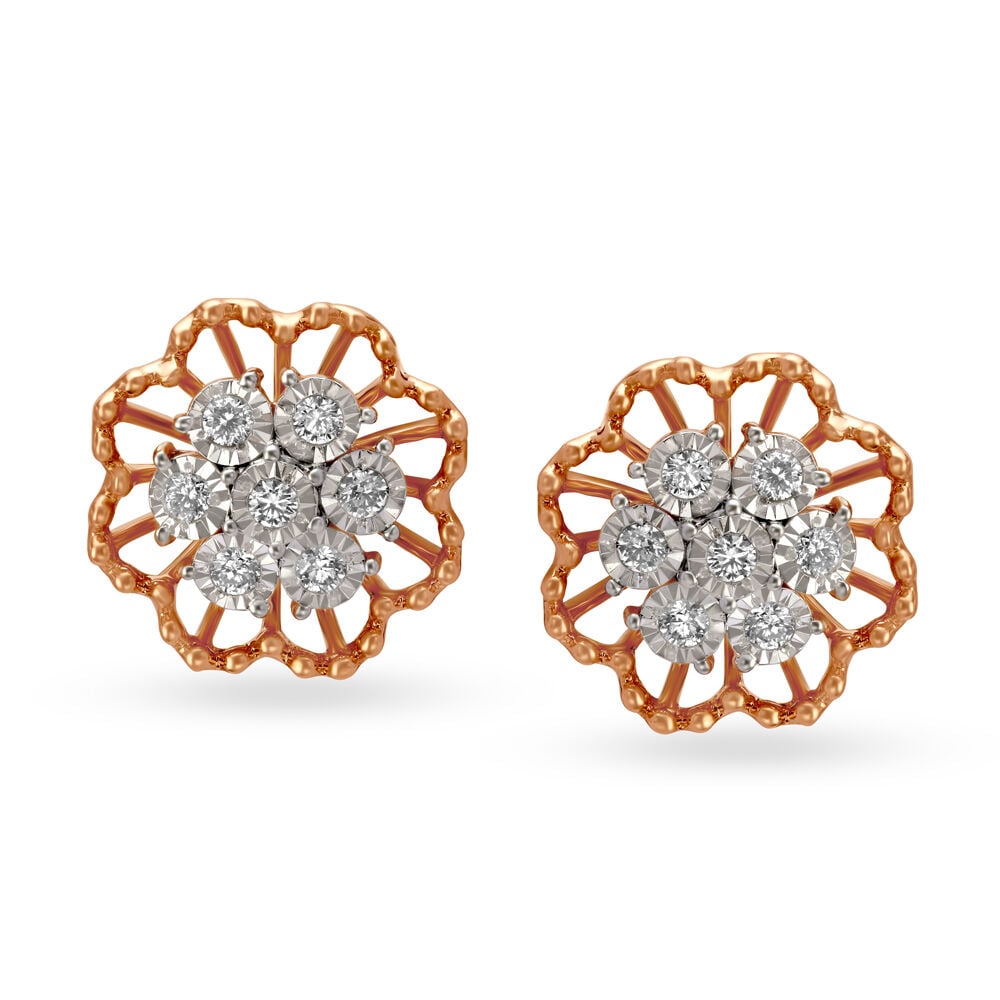 18 carat deals rose gold earrings