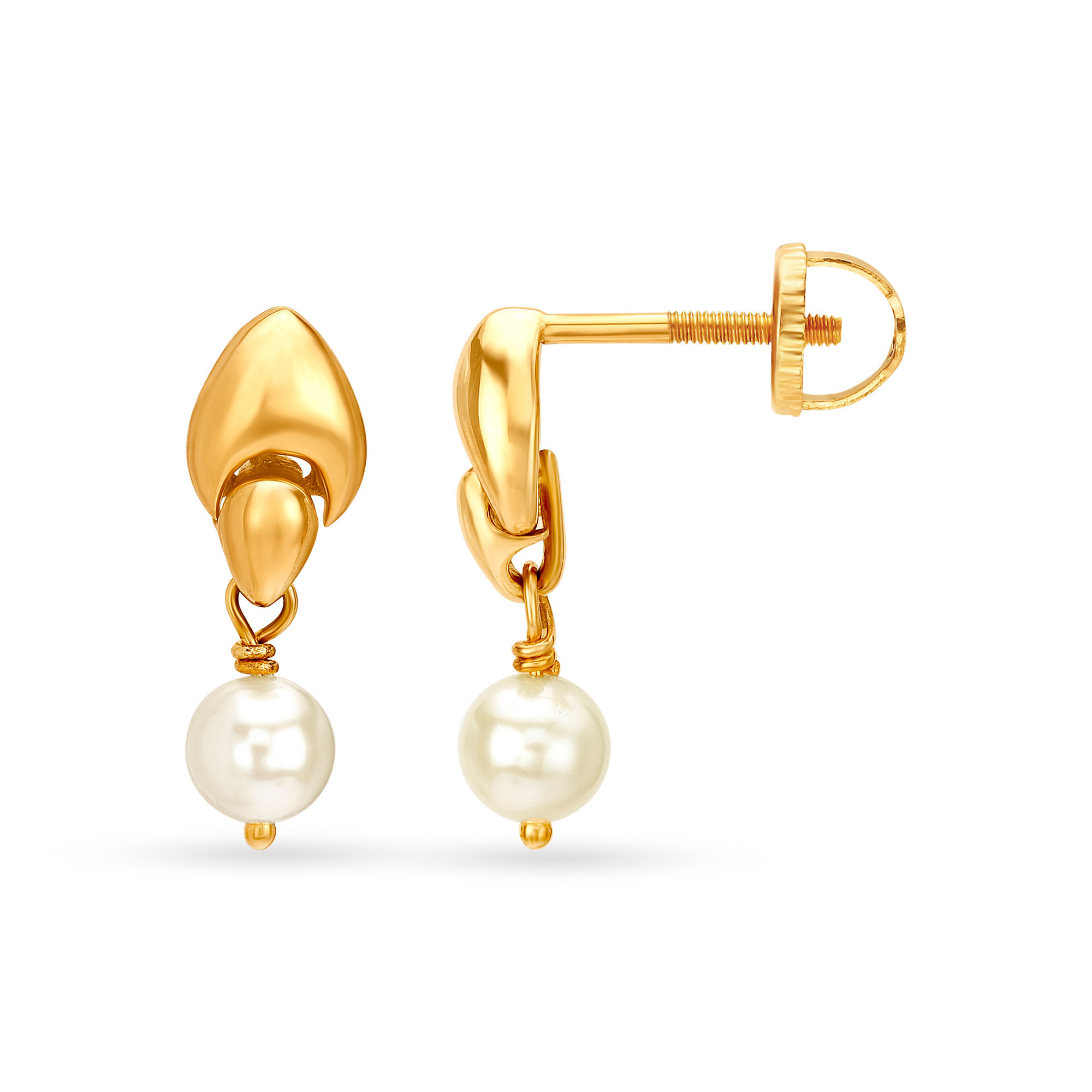 Designer Earrings Pearl Stud - 2023 Studs Collection – Meraki Lifestyle  Store