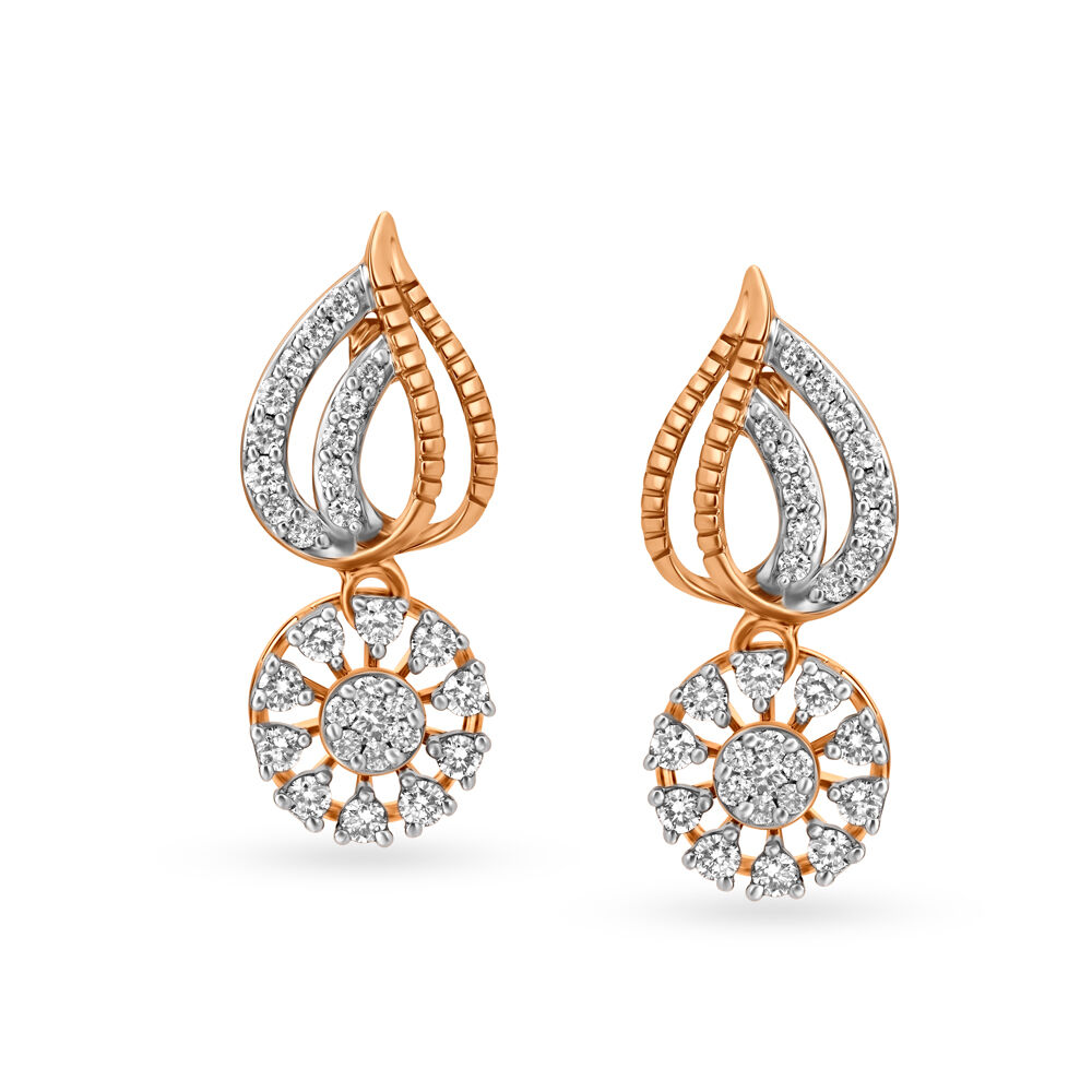 Buy Folia Radiant Diamond Stud Earrings Online | CaratLane