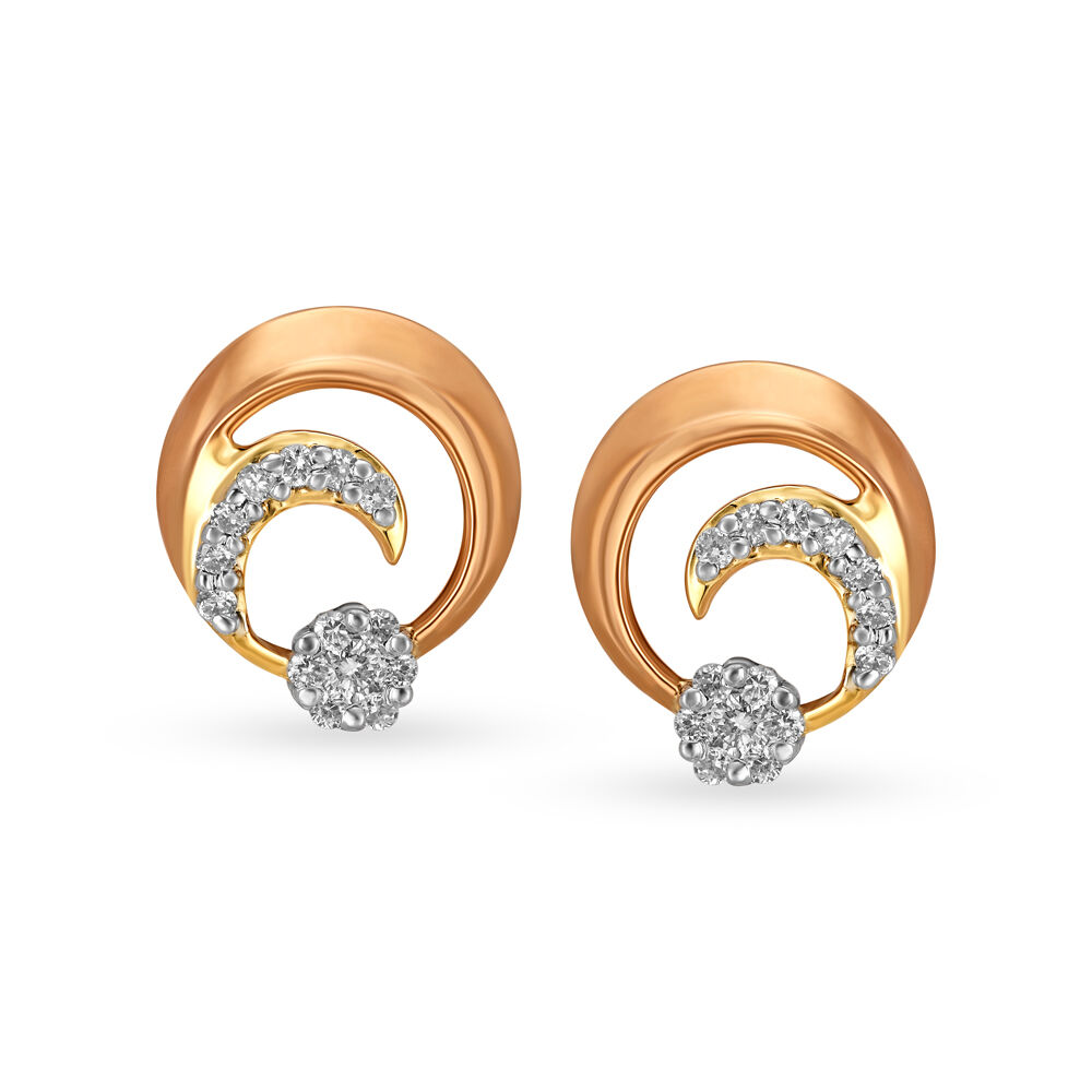 Solitaire earrings designs sale in tanishq