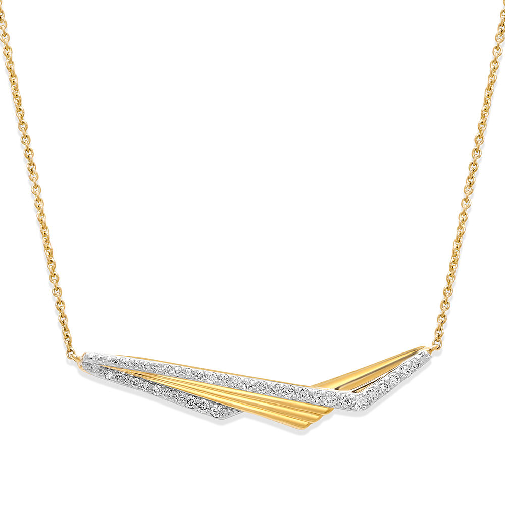 Ballroom Diamond Necklace | Stunning V-Shaped Design | DiAi Designs