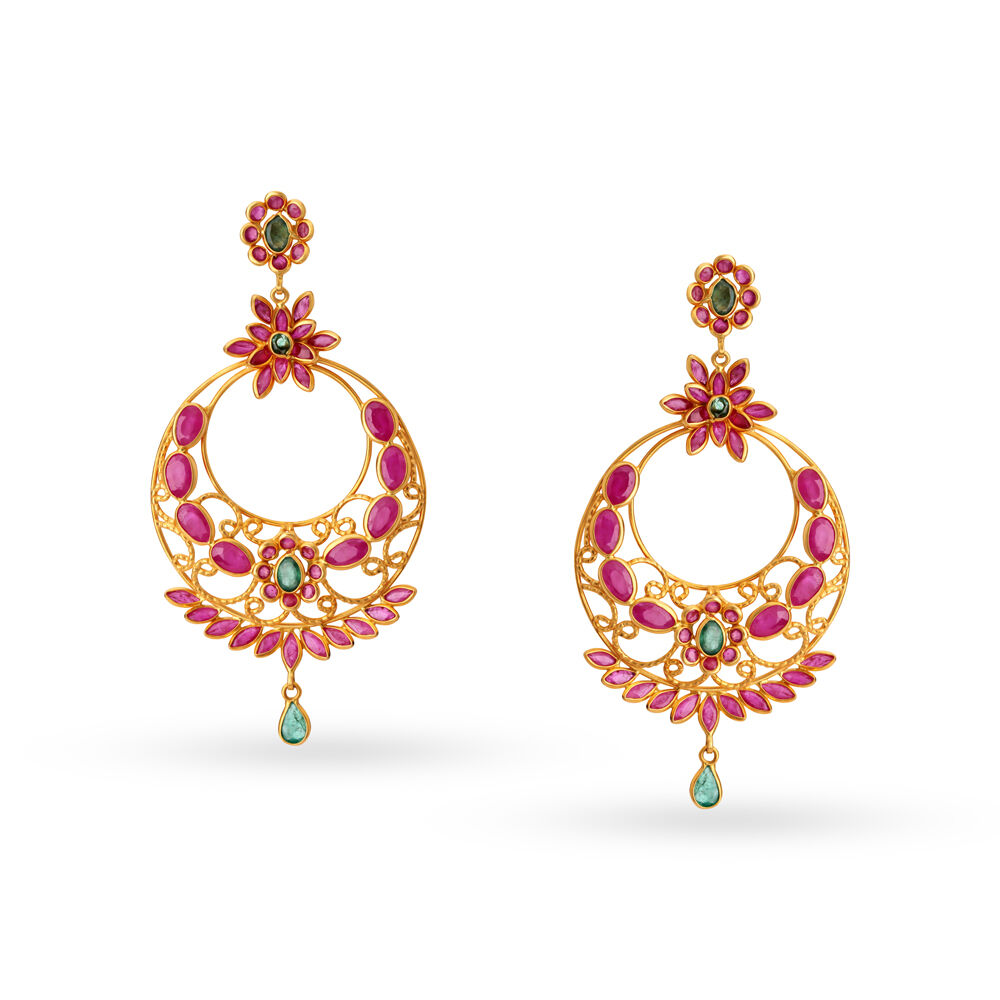 Tanishq Enchanting Diamond Drop Earrings Price Starting From Rs 1.14 L |  Find Verified Sellers at Justdial