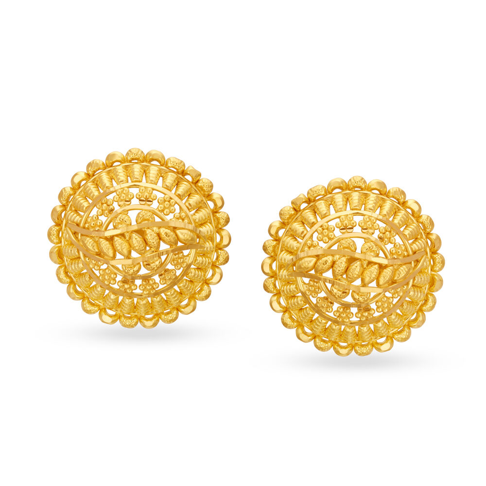 Diamond Cancer Earrings 1/10 ct tw Round-cut 10K Yellow Gold | Kay