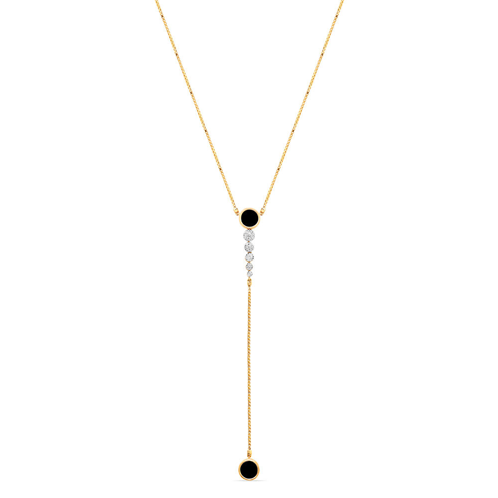 Nialaya Jewelry Square Onyx Pendant Chain Necklace - Farfetch