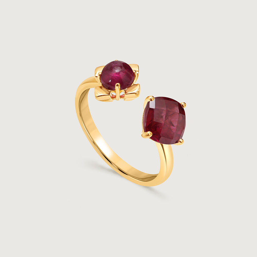 Crimson Clinks 14KT Ruby Finger Ring