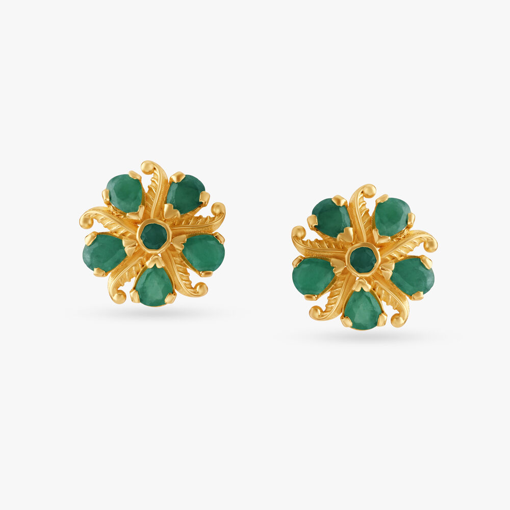 Tanishq sale emerald earrings