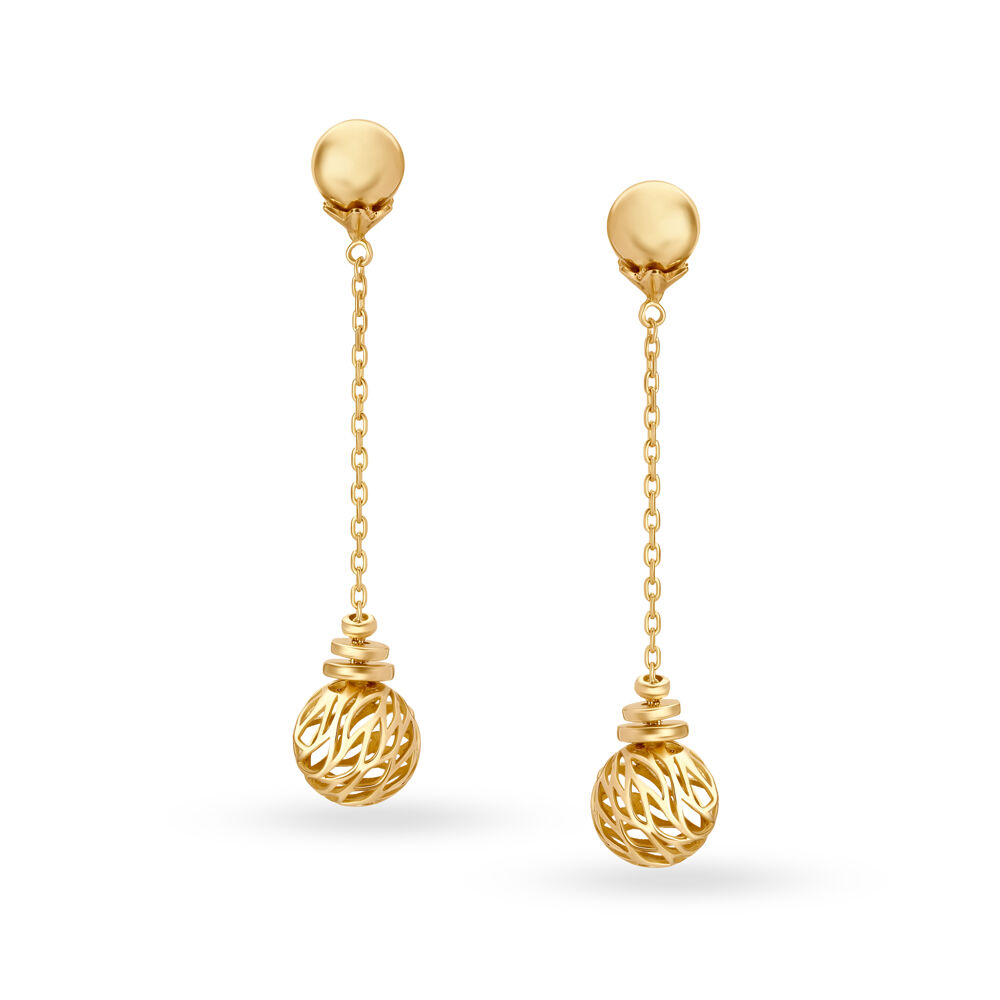 Buy Mia by Tanishq 18 Karat Yellow Gold Diamond Stud Earrings Online At  Best Price @ Tata CLiQ
