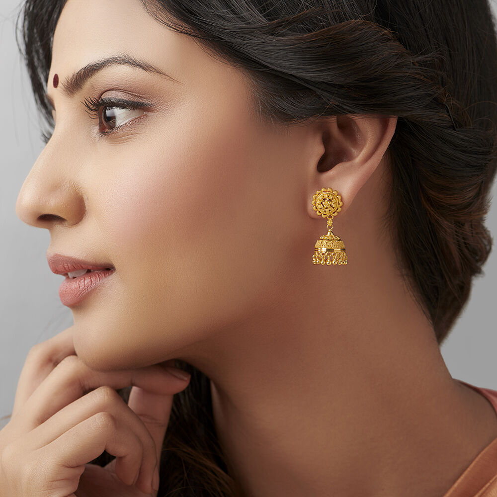 Tanishq Gold Jhumka Design: A Timeless Masterpiece - Mintly