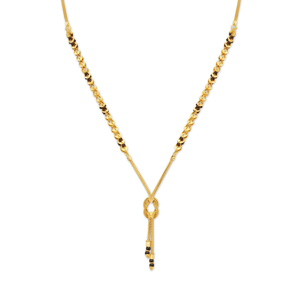 Tanishq mangalsutra sale gold design