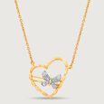 Winged Melody 18KT Gold  & Diamond Necklace,,hi-res image number null