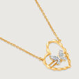 Winged Melody 18KT Gold  & Diamond Necklace,,hi-res image number null