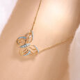 Cupid Edit 18KT Yellow & White Gold Diamond Necklace,,hi-res image number null