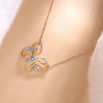 Cupid Edit 18KT Yellow & White Gold Diamond Necklace