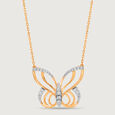 Cupid Edit 18KT Yellow & White Gold Diamond Necklace,,hi-res image number null