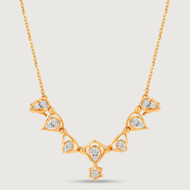 Transformable heart 18KT Gold & Diamond Necklace,,hi-res image number null