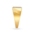 Bold 18 Karat Yellow Gold And Diamond Finger Ring,,hi-res image number null