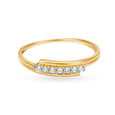 Ethereal 18 Karat Yellow Gold And Diamond Finger Ring,,hi-res image number null