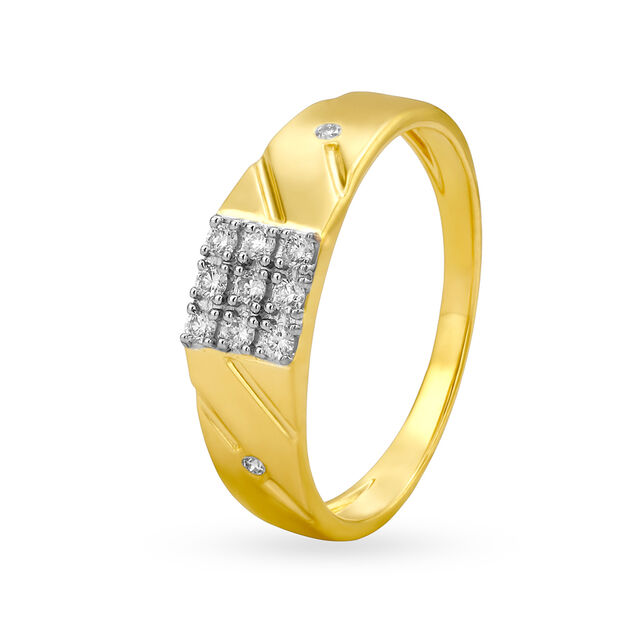 Contemporary Box 7 Stone Diamond Ring for Men,,hi-res image number null