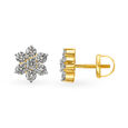 Chic Seven Stone Floral Diamond Stud Earrings,,hi-res image number null